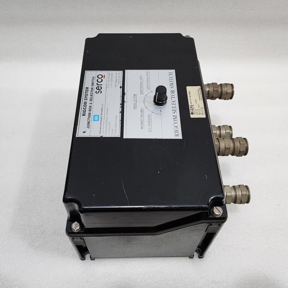 CEAG GHG 721 1001 R0004 RIGCOM SELECTOR SWITCH GHG7211001R0004