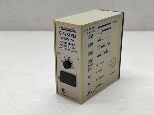 Electromatic S 117 166 920 Combi Timer Automatic Start 20-265 VAC-DC S117166920
