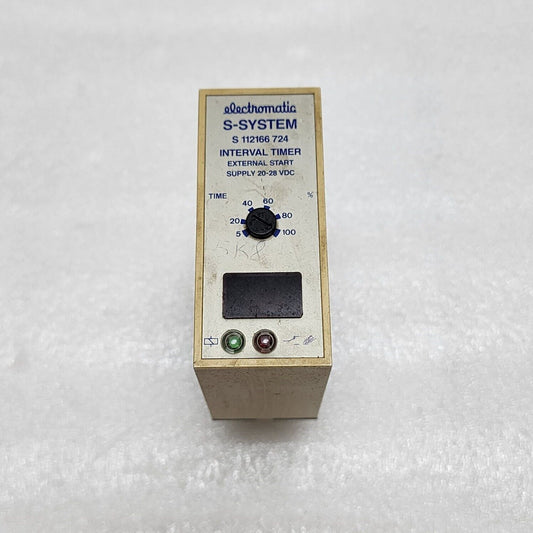 ELECTROMATIC S112166724 INTERVAL TIMER EXTERNAL START 20-28VDC