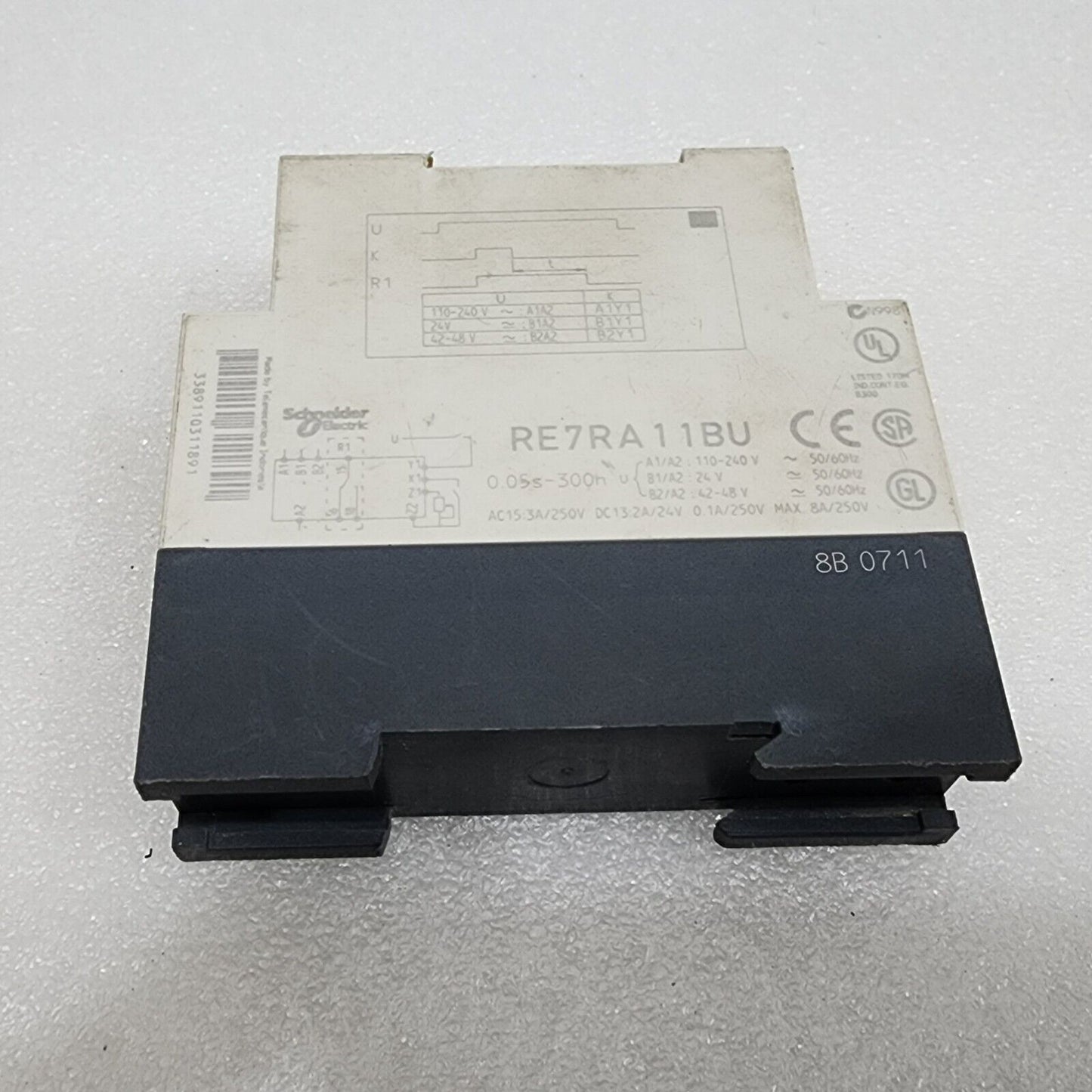 RE7RA11BU OFF DELAY TIMING RELAY 110-240VAC/24VAC-DC/42-48VAC-DC