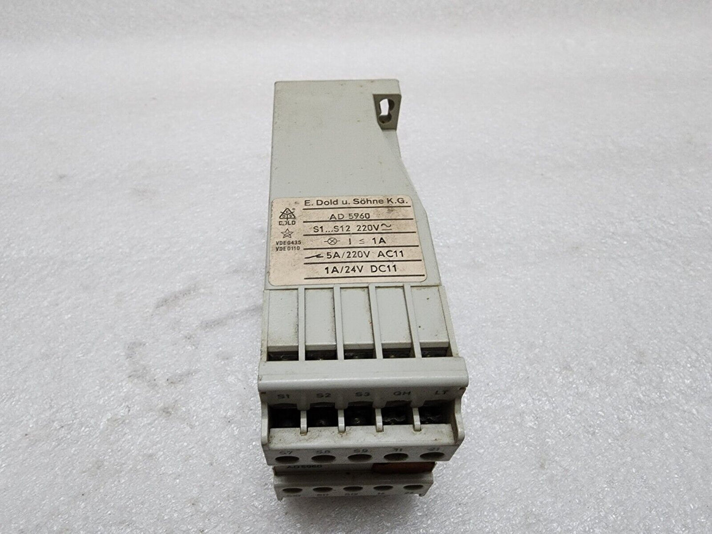 DOLD AD5960 FAULT ANNUNCIATOR SYSTEM 220VAC