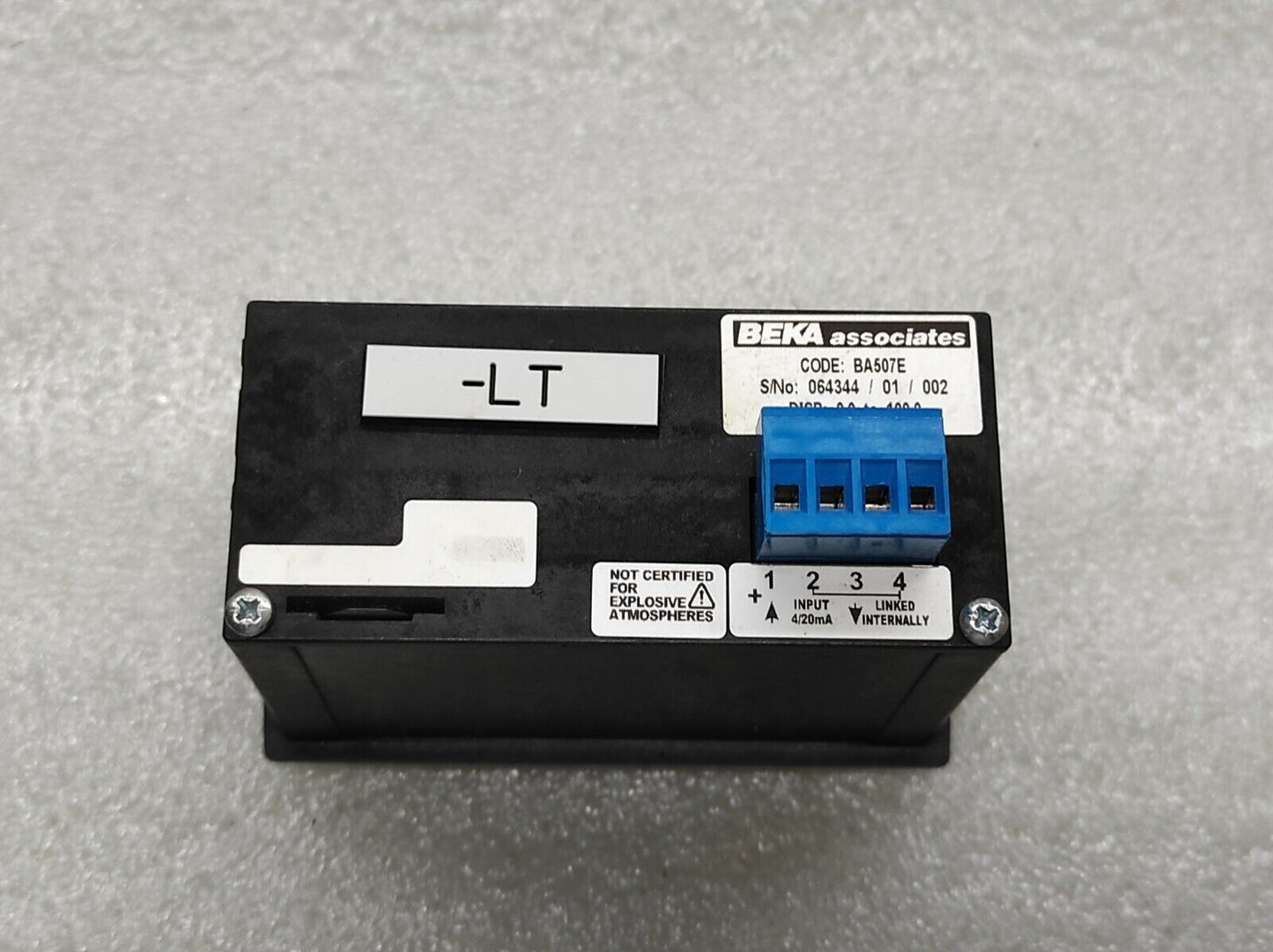 BEKA BA507E 4-DIGIT INDICATOR 4/20mA