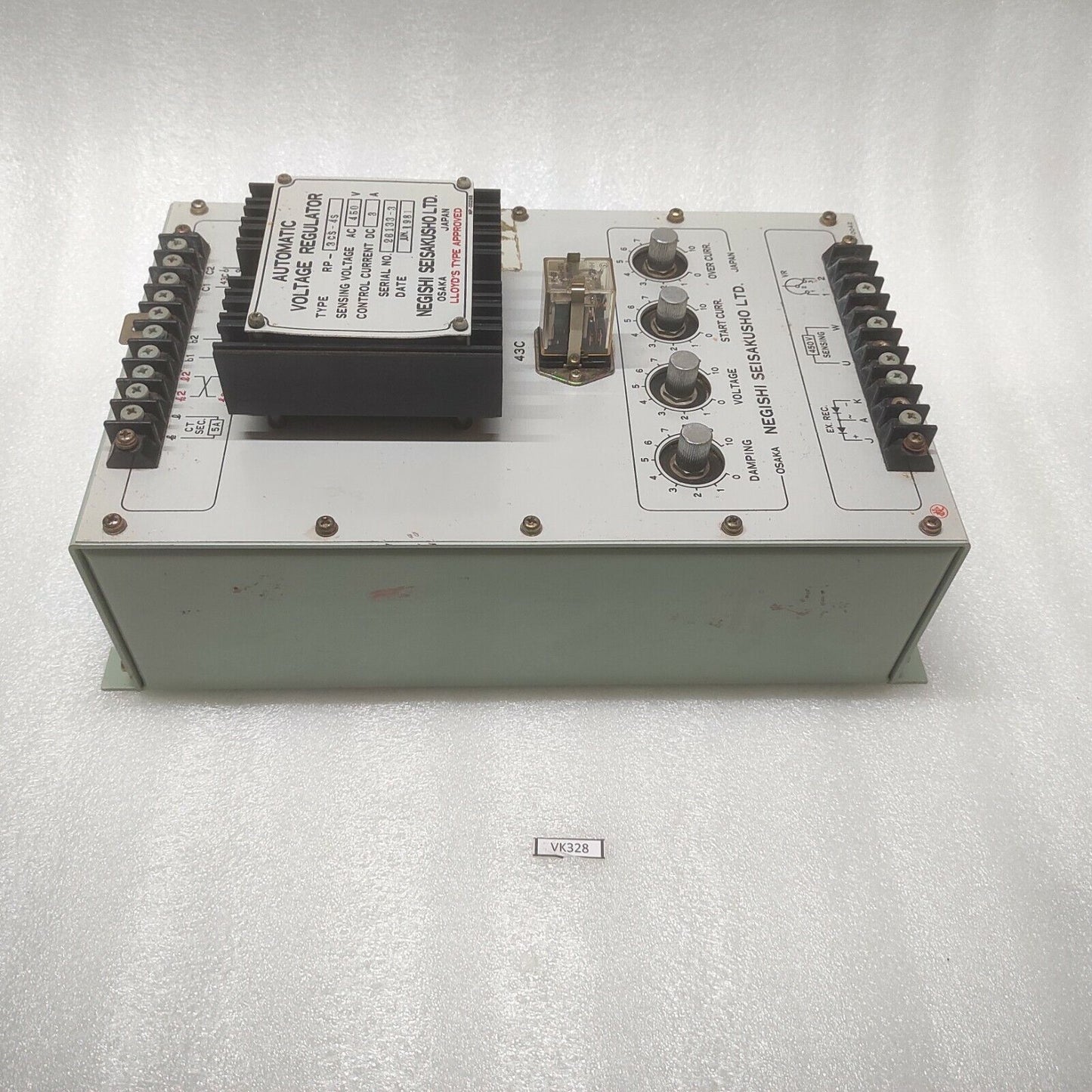NEGISHI SEISAKUSHO RP-3CS-4S AUTOMATIC VOLTAGE REGULATOR 450VAC