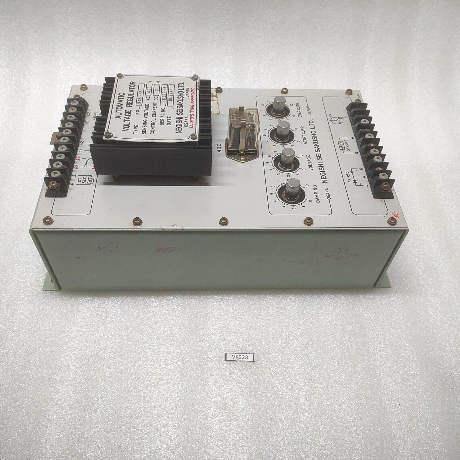 NEGISHI SEISAKUSHO RP-3CS-4S AUTOMATIC VOLTAGE REGULATOR 450VAC