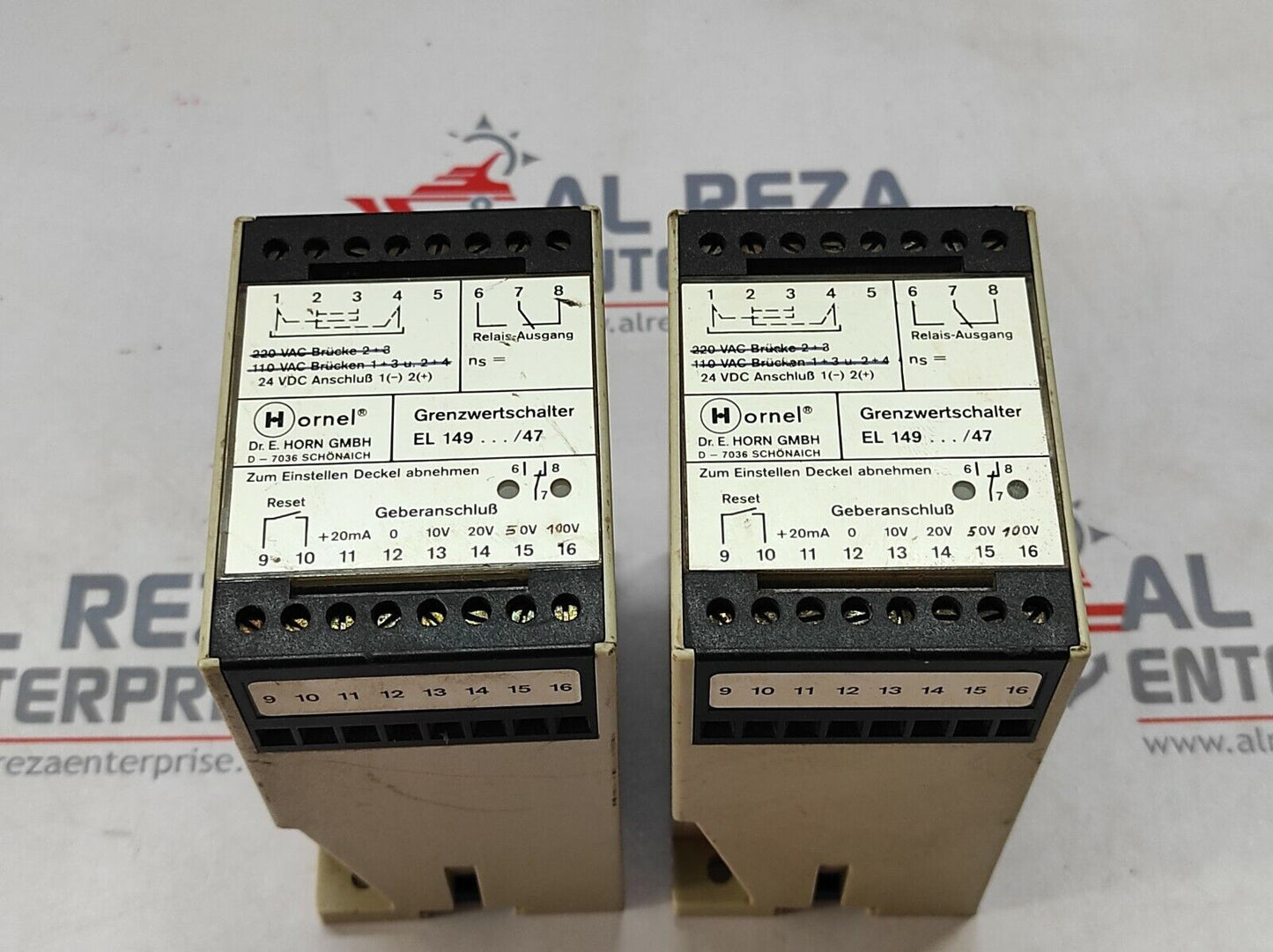 HORNEL EL 149043/47 SPEED LIMIT SWITCH 24VDC EL149043-47