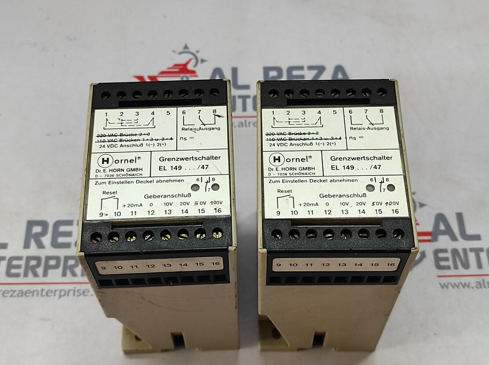 HORNEL EL 149043/47 SPEED LIMIT SWITCH 24VDC EL149043-47