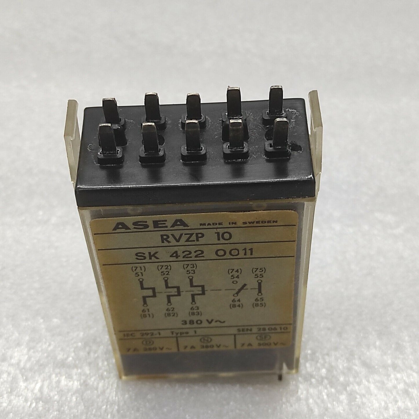 ASEA RVZP 10 GENERAL PURPOSE RELAY SK4220011