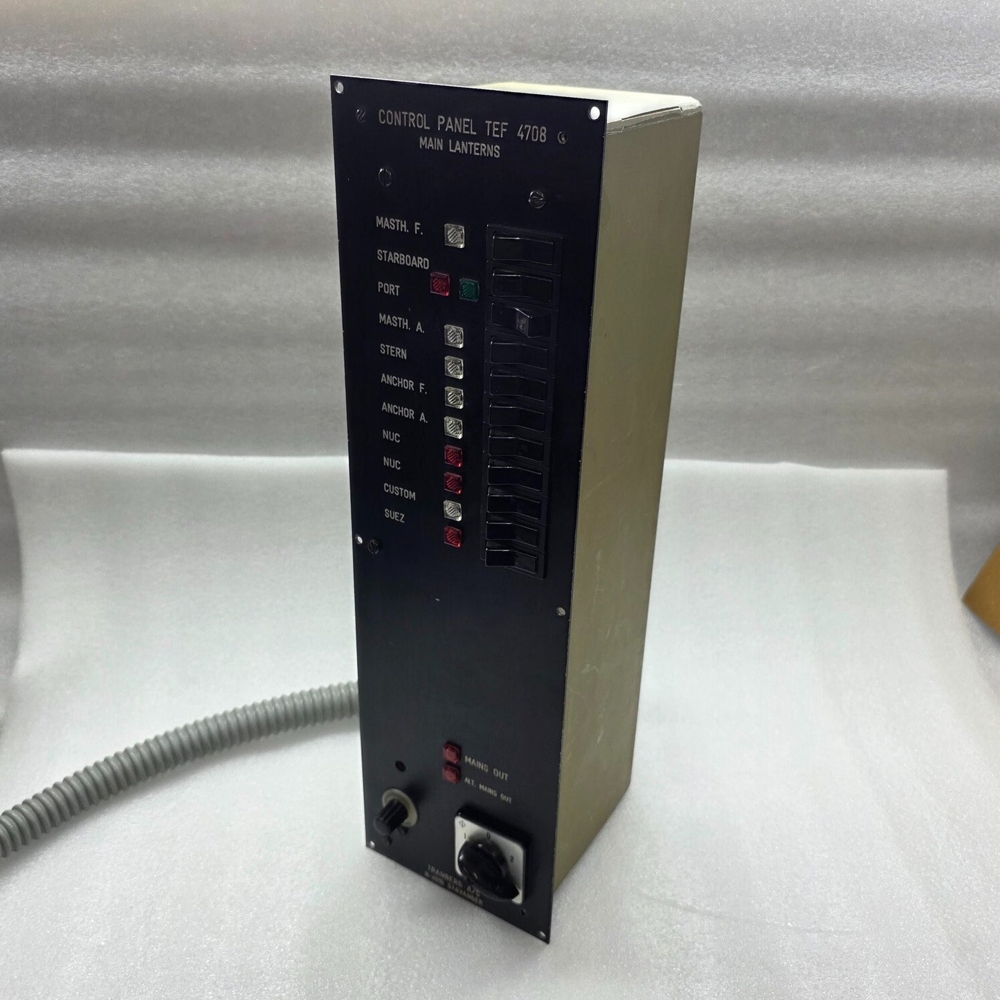 TRANSBERG TEF 4708 CONTROL PANEL MAIN LANTERNS