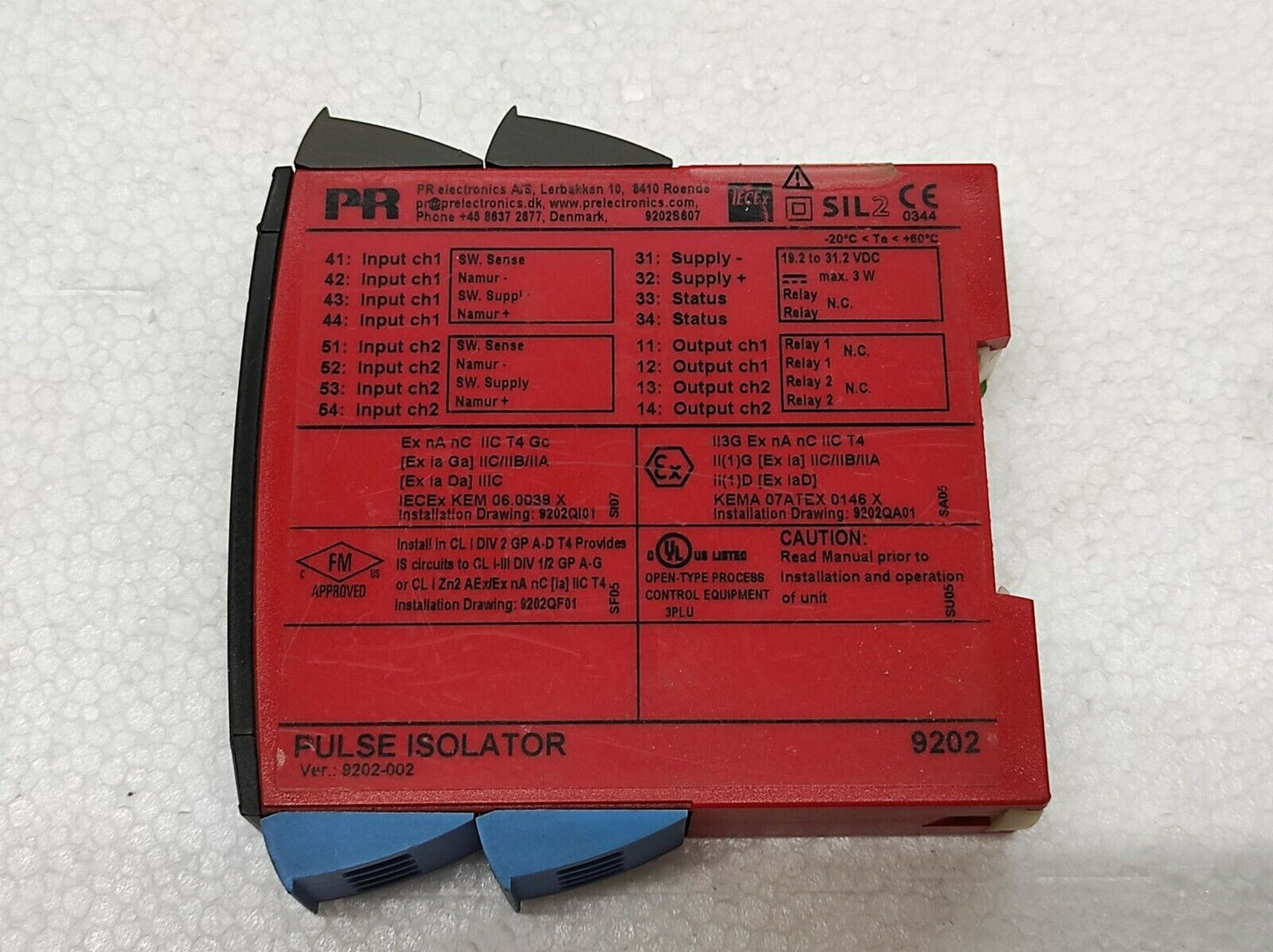 PR Electronic 9202 Double Channel Pulse Isolator