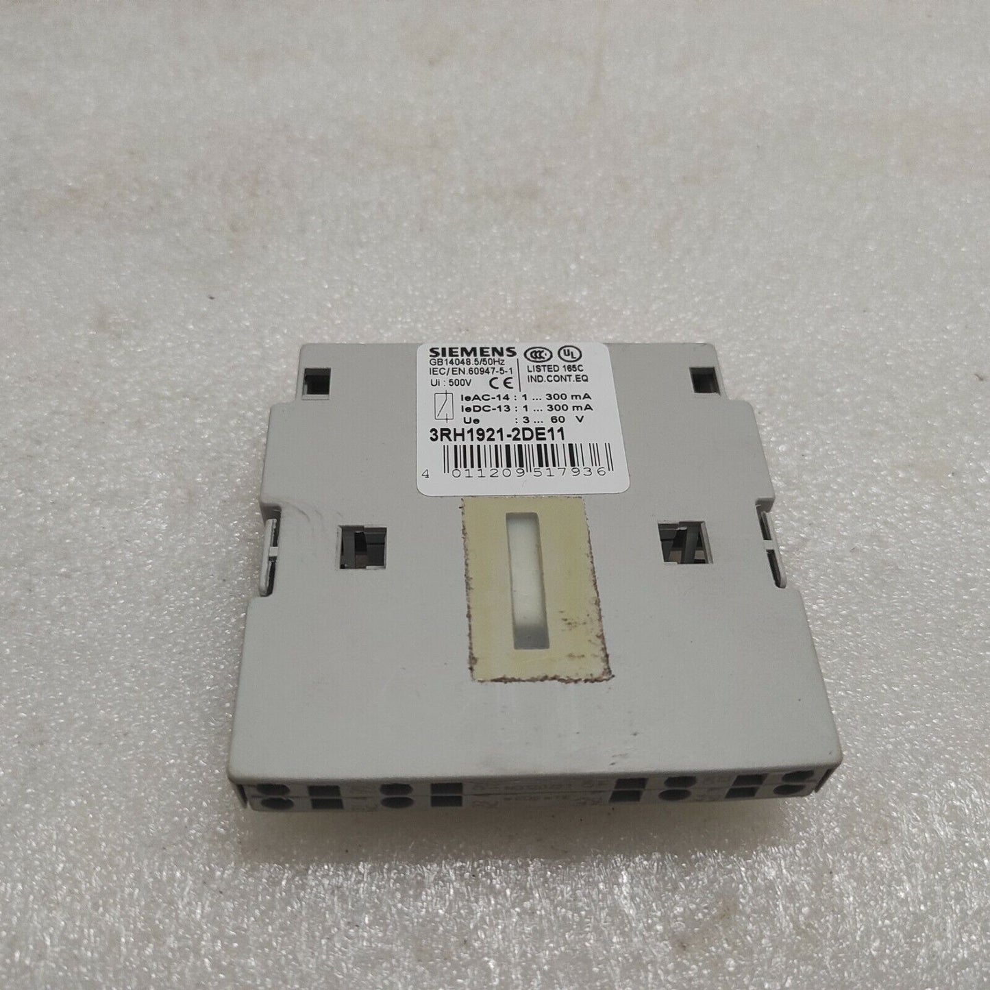 SIEMENS 3RH1921-2DE11 AUXILIARY CONTACT