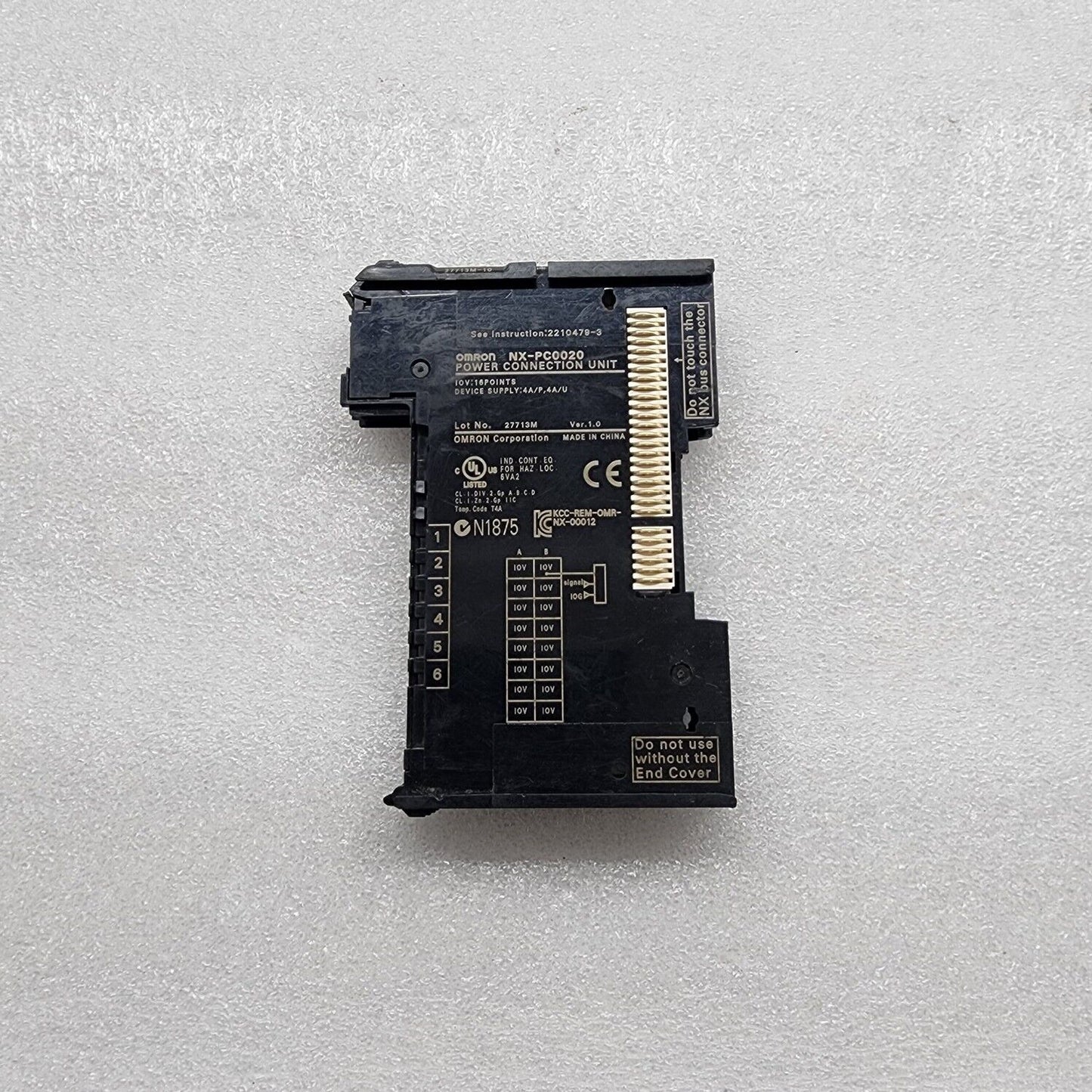 OMRON NX-PC0020 POWER CONNECTION UNIT