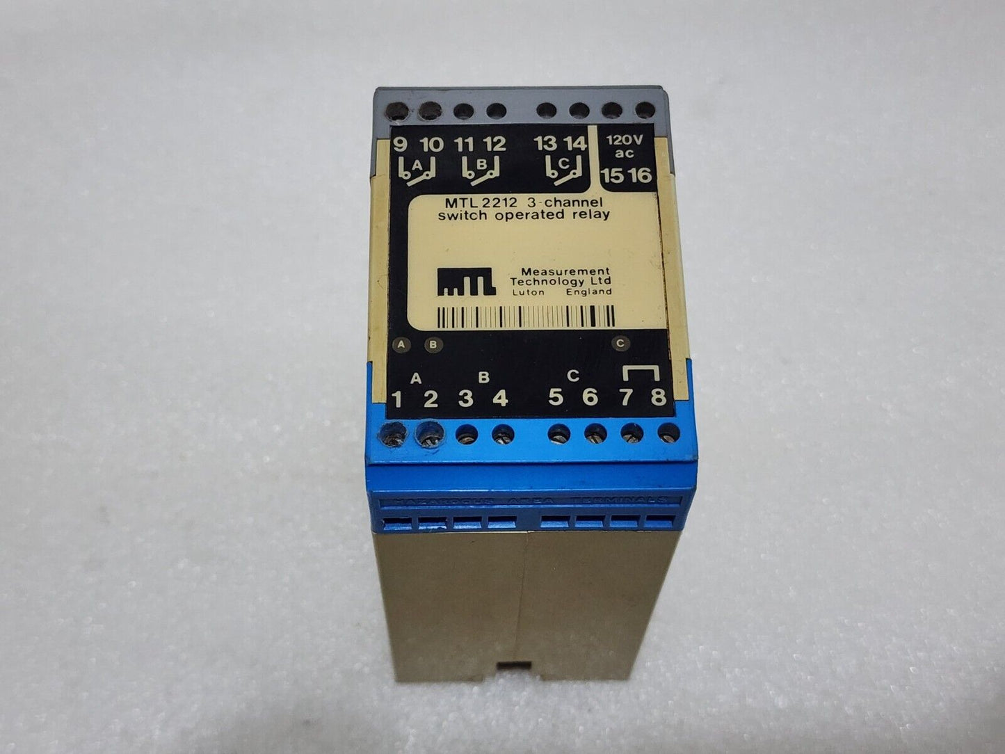 MEASUREMENT TECHNOLOGY MTL2212 3-CH SWITCH OPERATED RELAY 120VAC