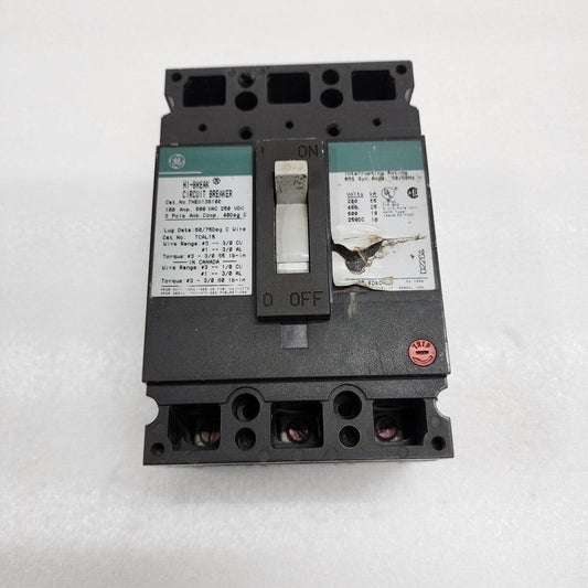GE THED136100 3-POLE CIRCUIT BREAKER 100A GENERAL ELECTRIC