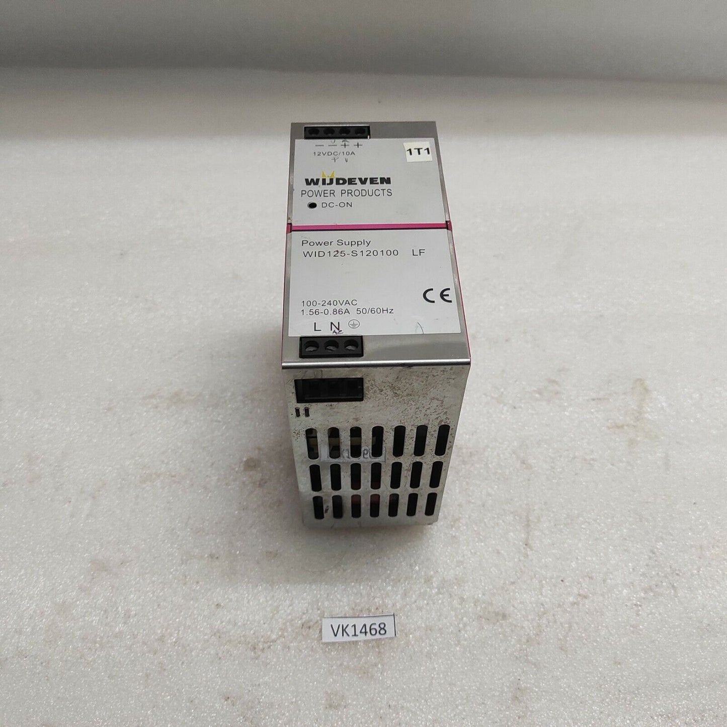 WIJDEVEN WID 125-S120100 LF POWER SUPPLY 12VDC 10A