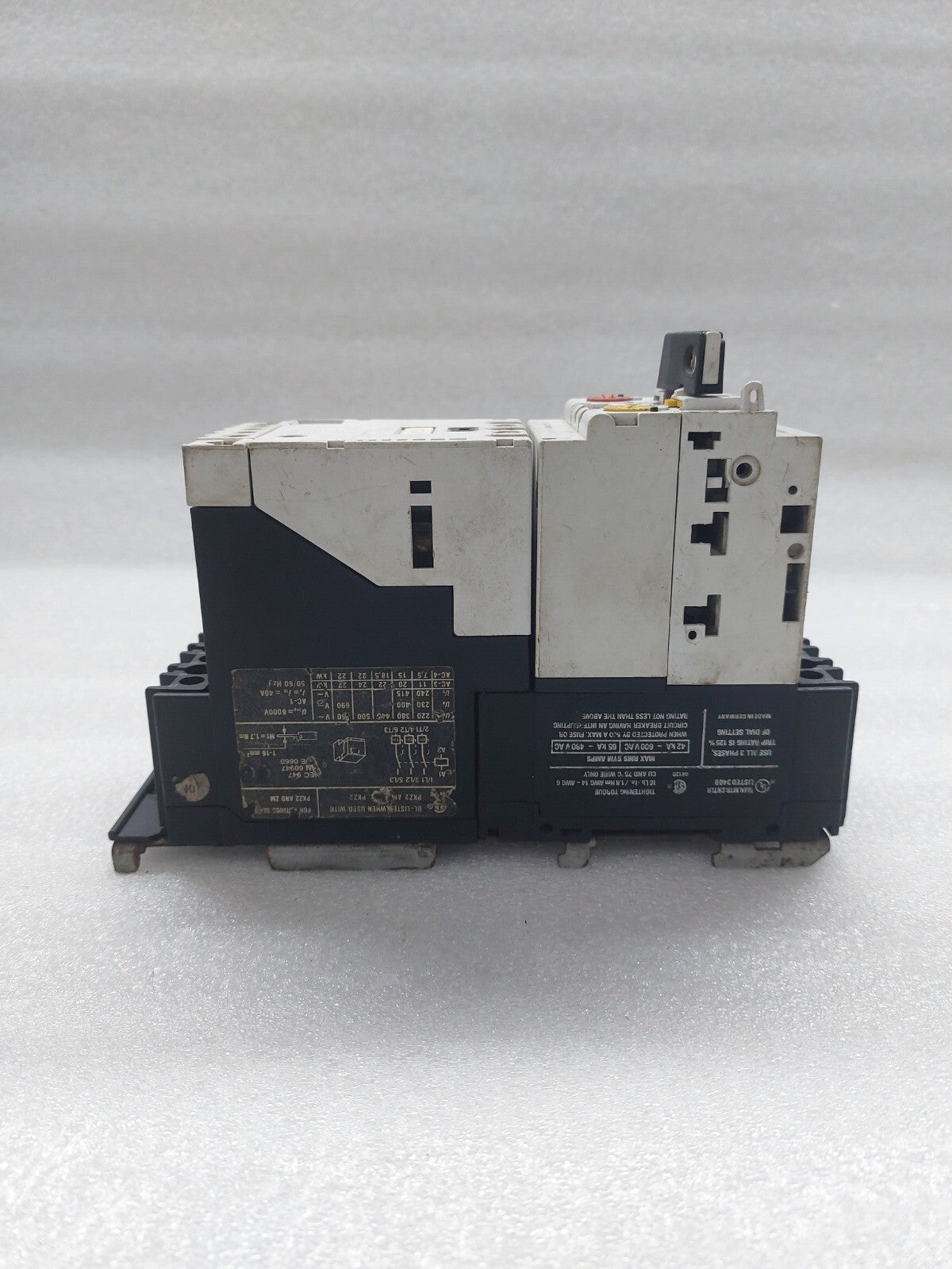 ALLEN BRADLEY CAT 190-MN MANUAL MOTOR STARTER 190-P250L PKZ2 AND ZM 230V