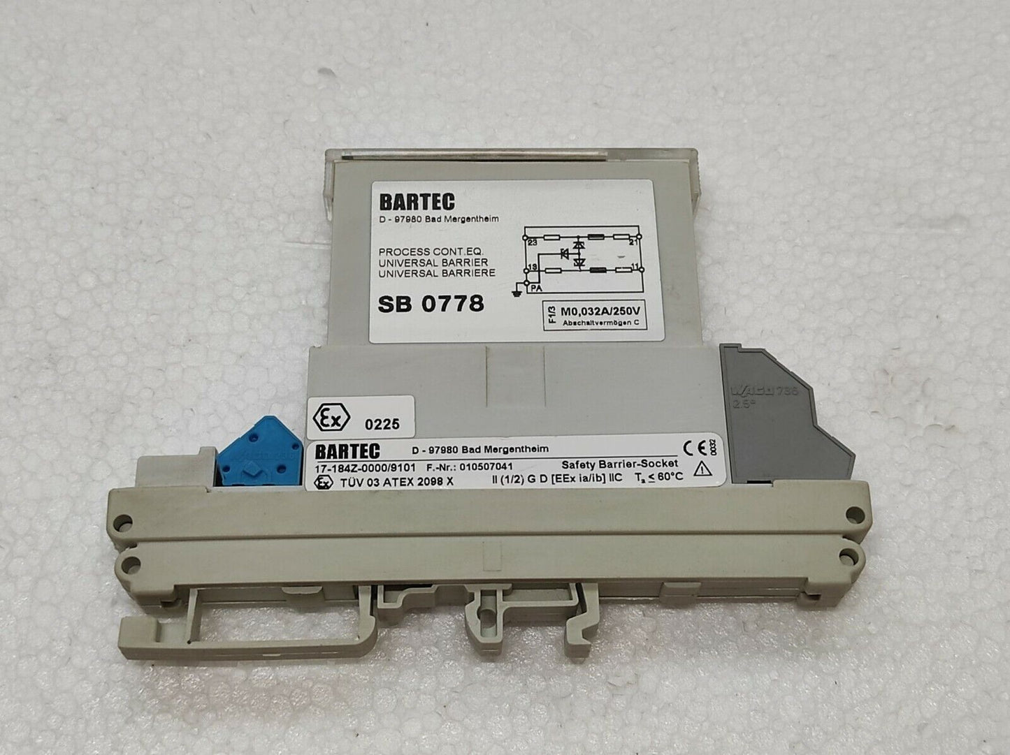 Bartec SB 0778 Process CONT EQ Universal Barrier SB0778 17-1834-8000/0778
