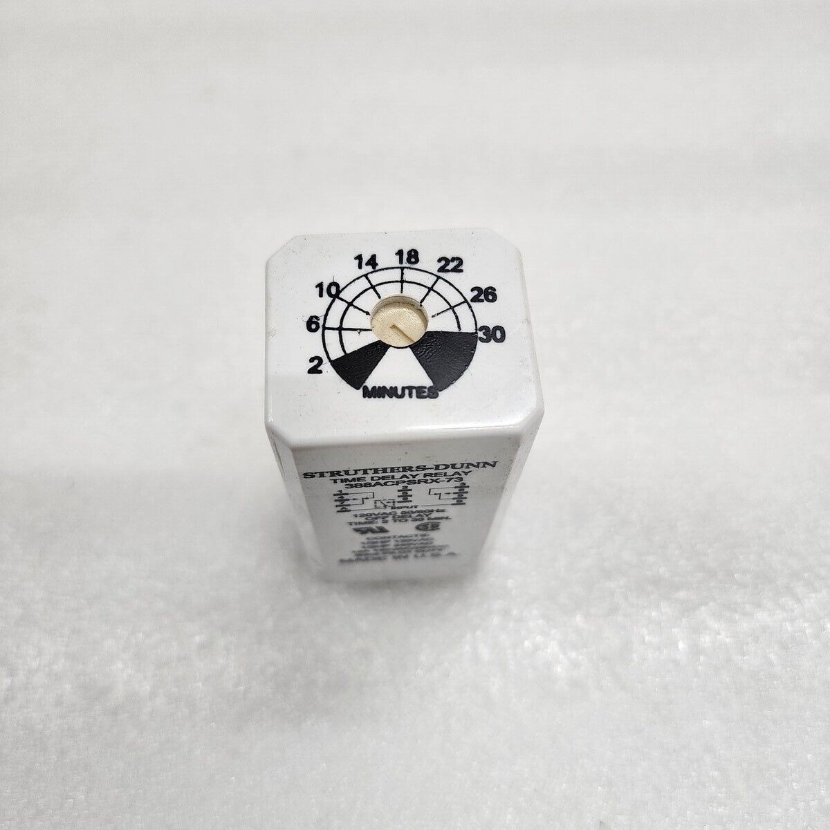 STRUTHERS-DUNN 388ACPSRX-73 OFF TIME DELAY RELAY 120VAC 2-30M