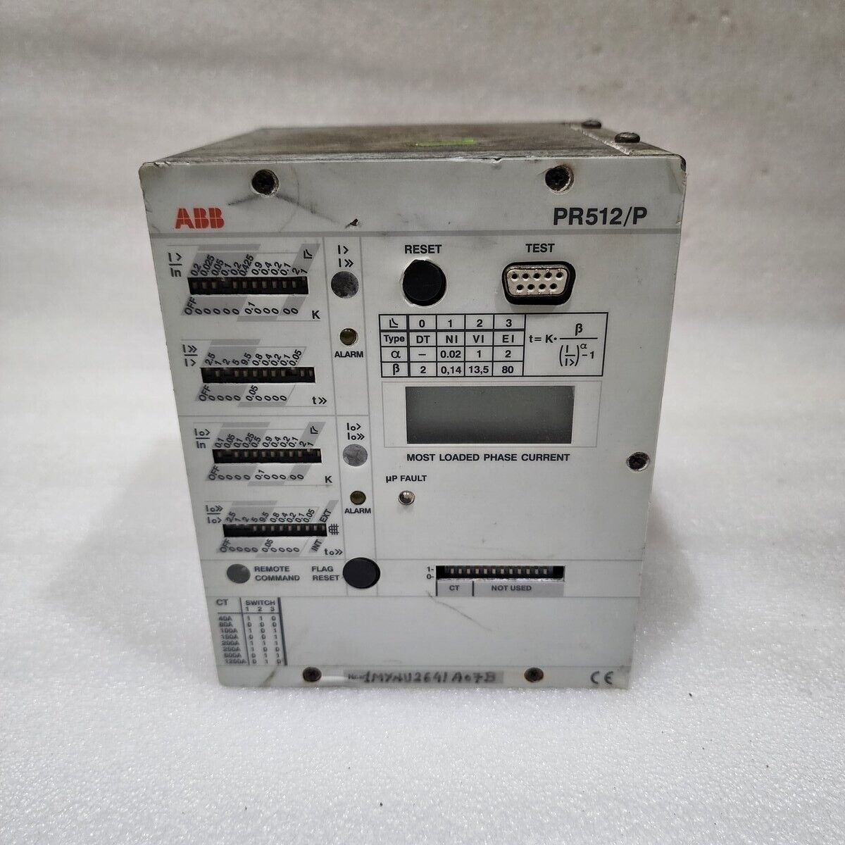 ABB PR512/P SWITCHBOARD PROTECTION UNIT