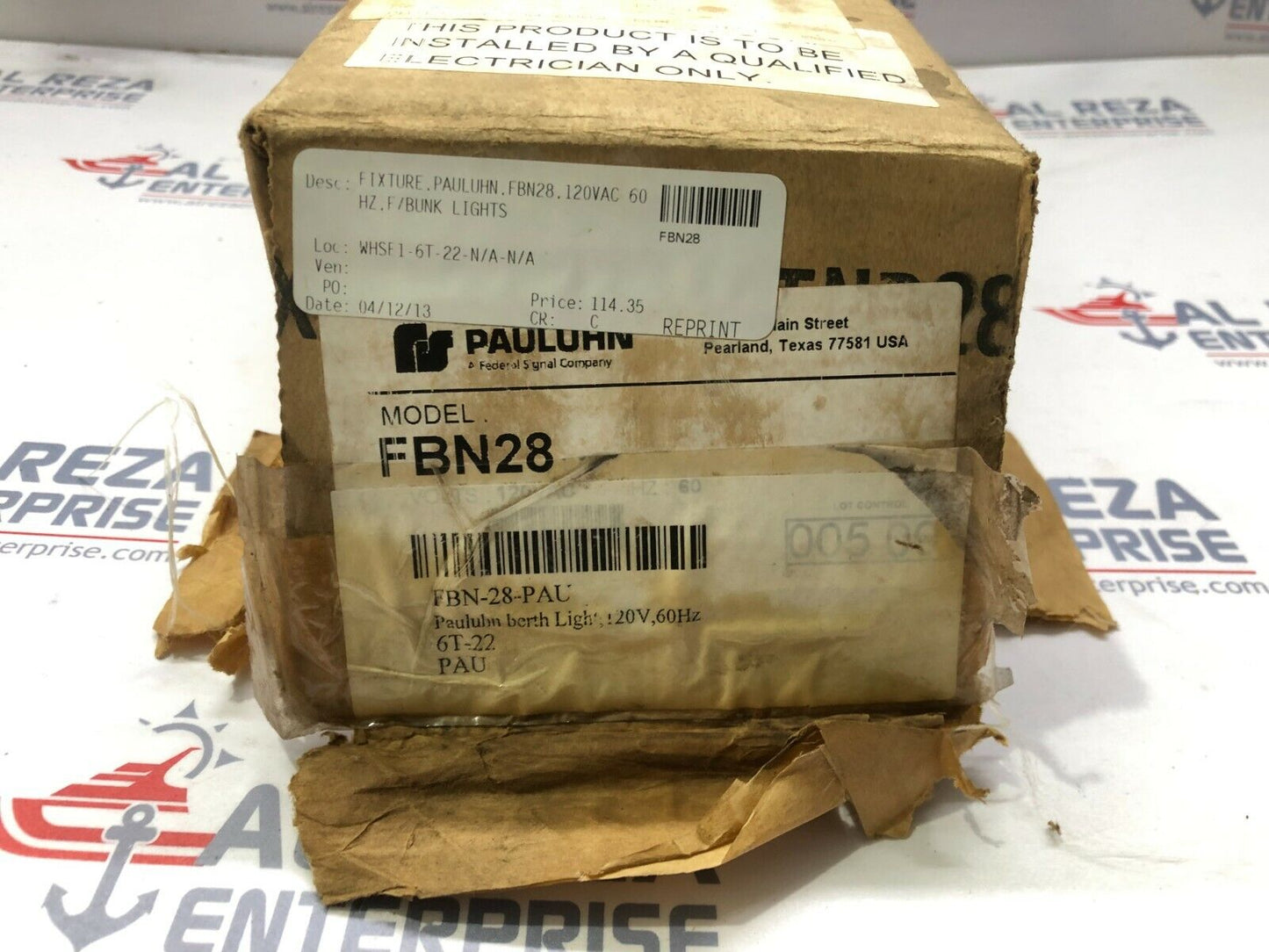 PAULUHN FBN28 BERTH LIGHT 120V 