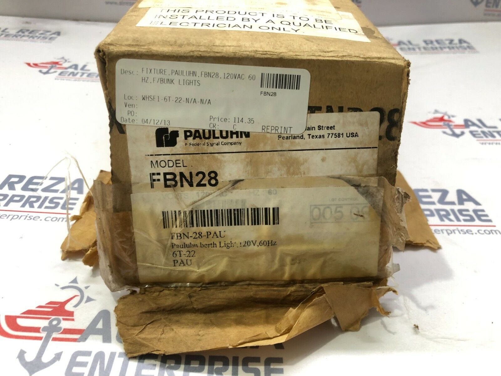 PAULUHN FBN28 BERTH LIGHT 120V 