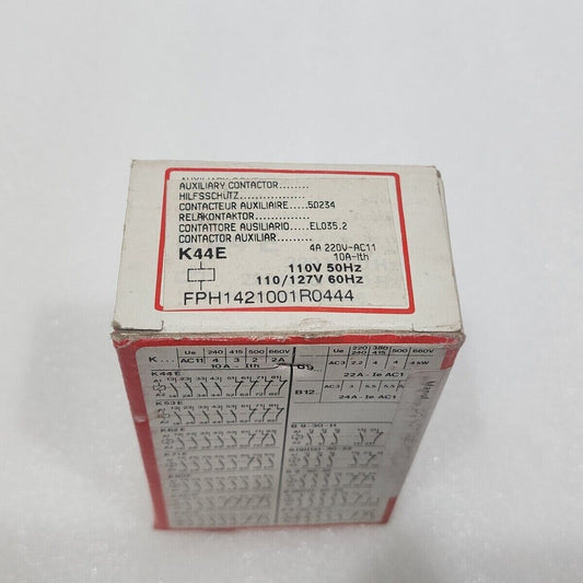 ABB K44E CONTROL RELAY FPH1421001R0444 COIL VOLTAGE 110-127V