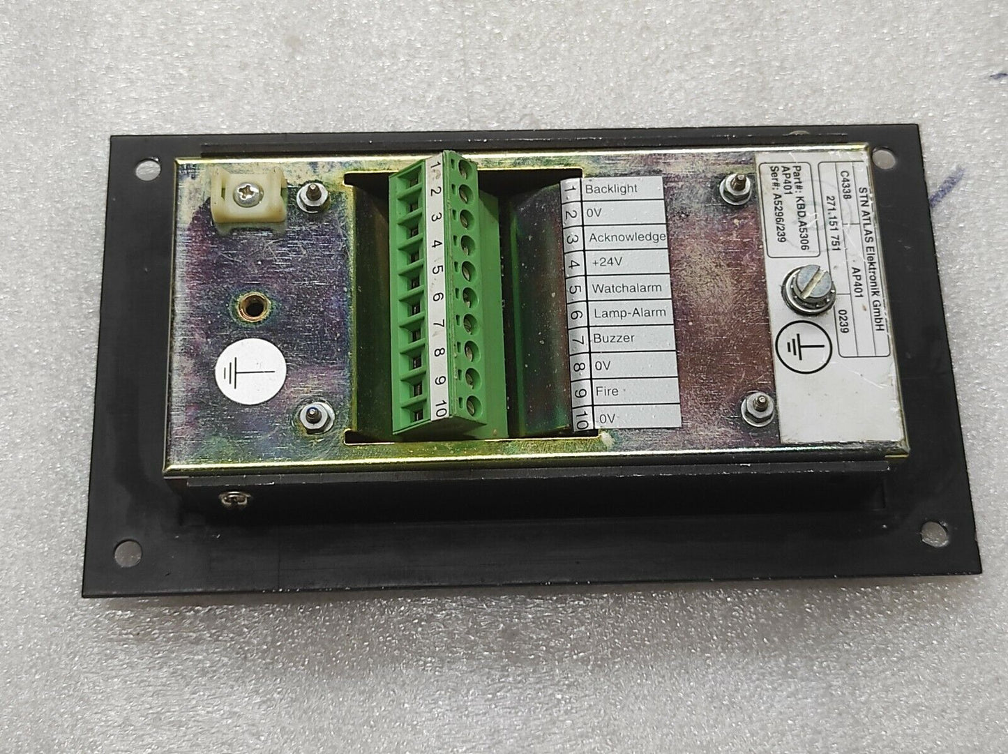 STN ATLAS AP-401 WATCH-ALARM SYSTEM 271.151 751