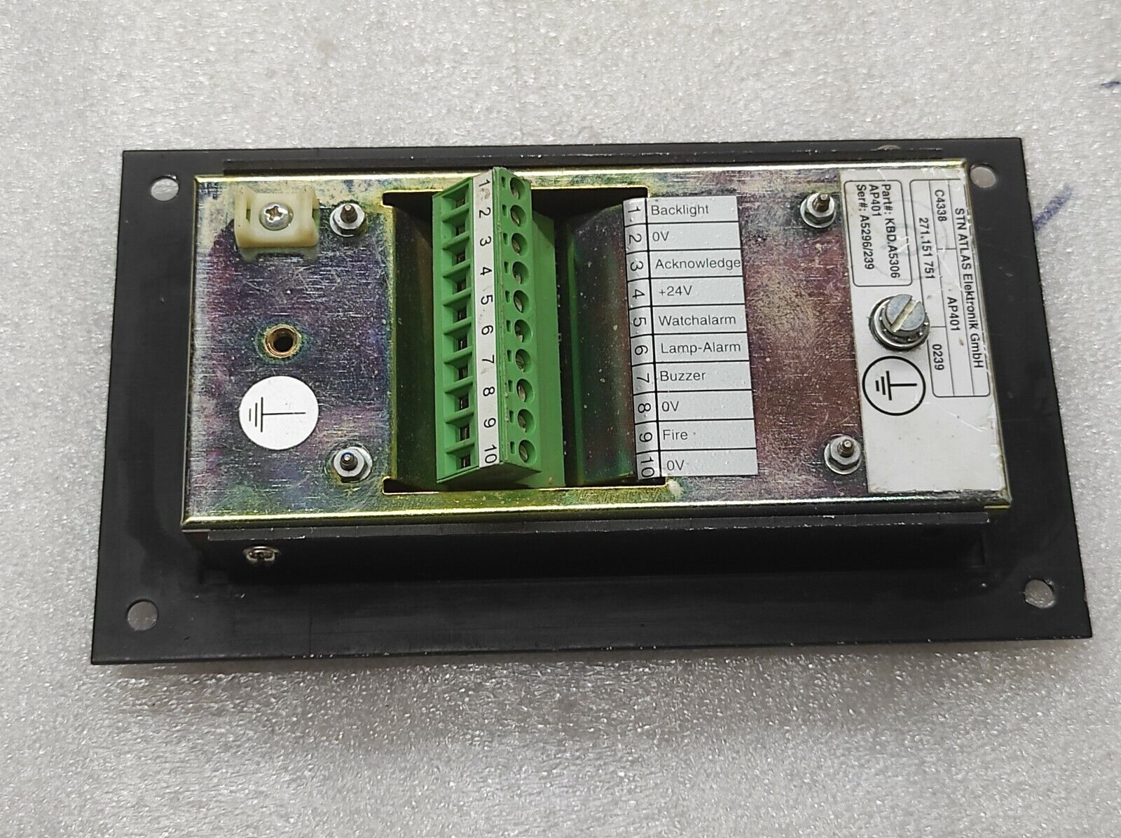 STN ATLAS AP-401 WATCH-ALARM SYSTEM 271.151 751