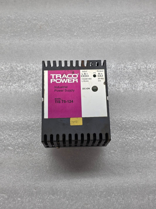 TRACO POWER TIS 75-124 POWER SUPPLY 24VDC 3A