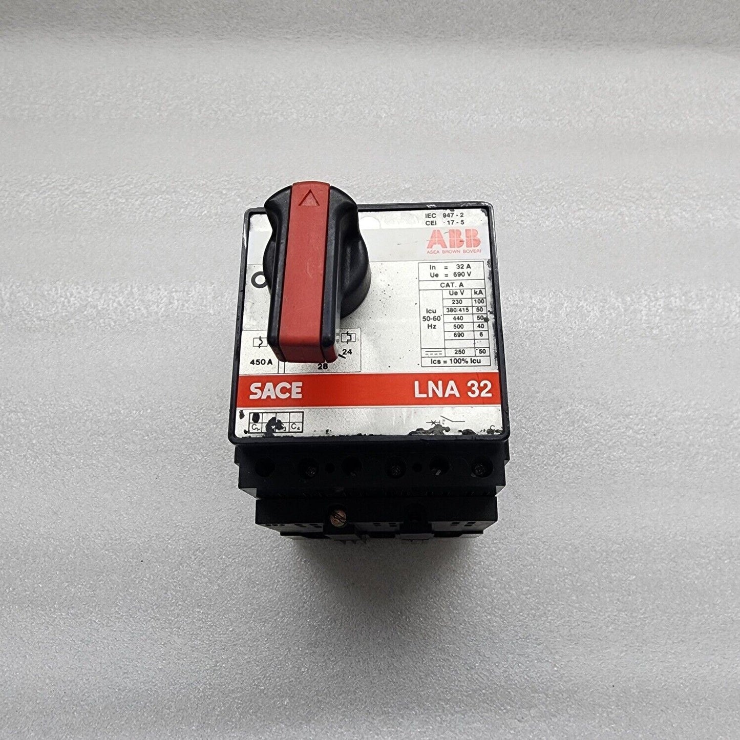 ABB SACE LNA32 LIMITER CIRCUIT BREAKER 32A