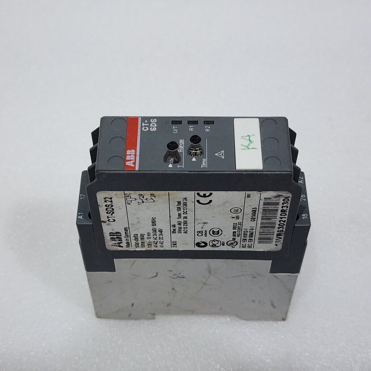 ABB CT-SDS.22 STAR DELTA TIMER RELAY 1SVR630210R3300 24-240VAC/24-48VDC