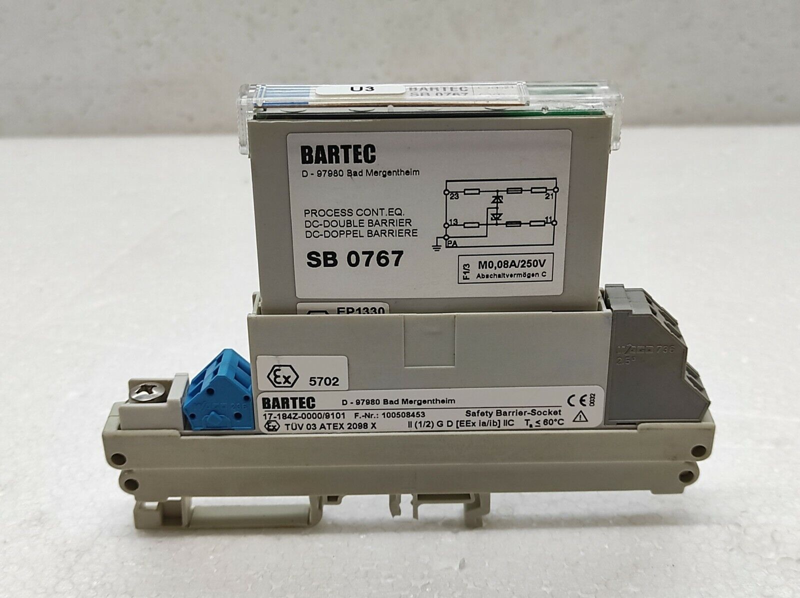 Bartec SB 0767 Process CONT EQ DC-Double Barrier SB0767 17-1834-4000/0767