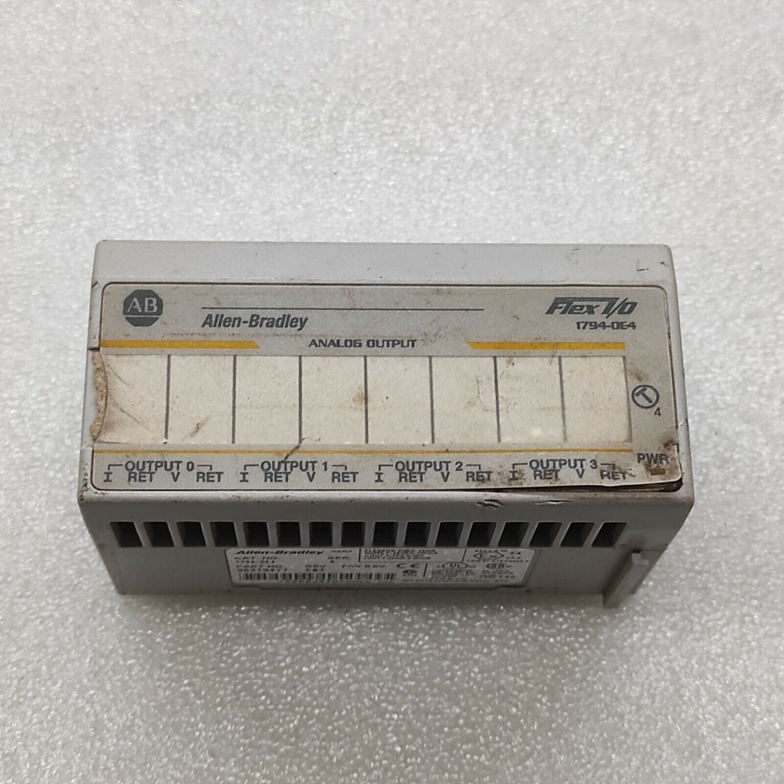 ALLEN BRADLEY CAT 1794-OE4 SERIES B 96219477