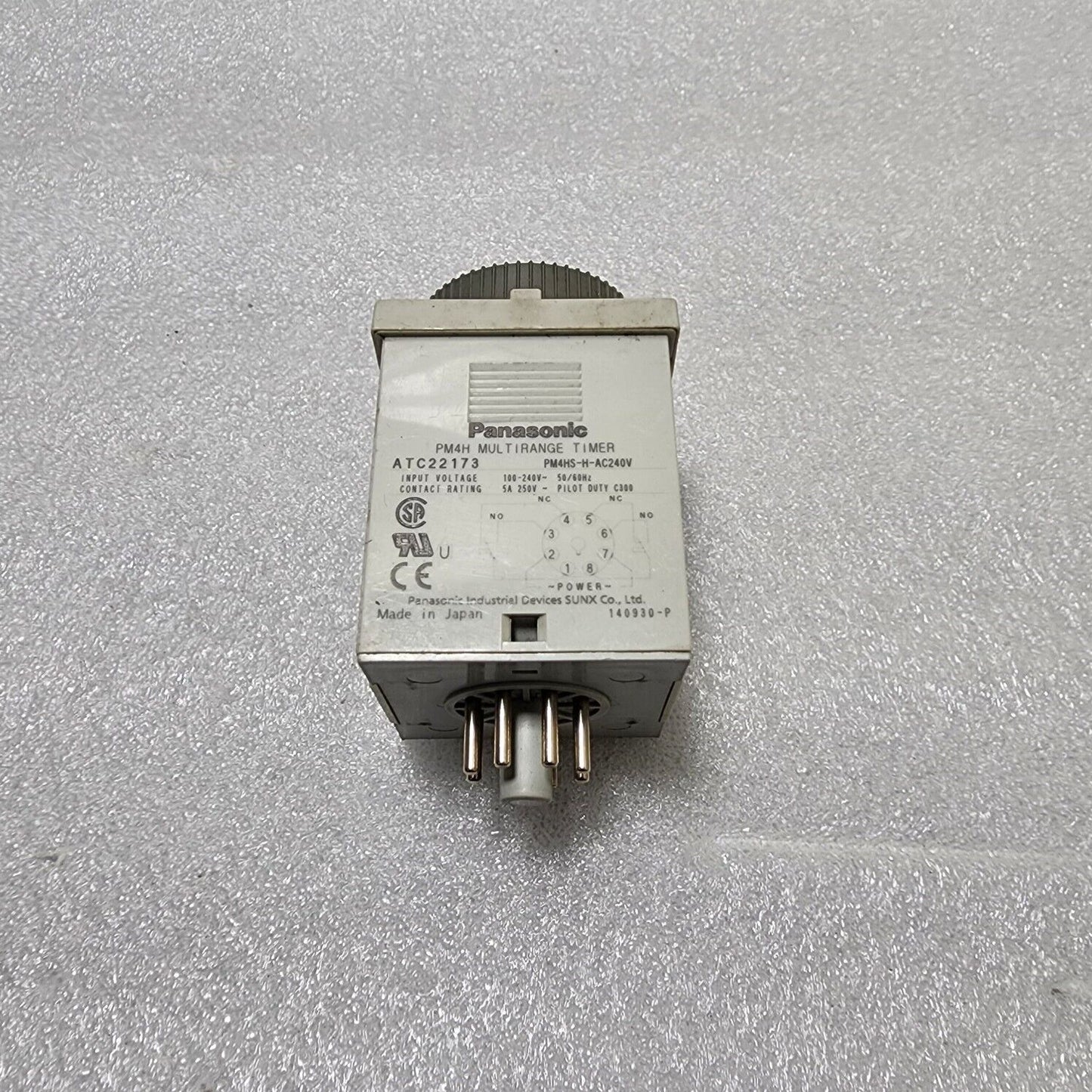 PANASONIC ATC22173 ELECTRONIC TIMER PM4HS-H-AC240V 100-240VAC