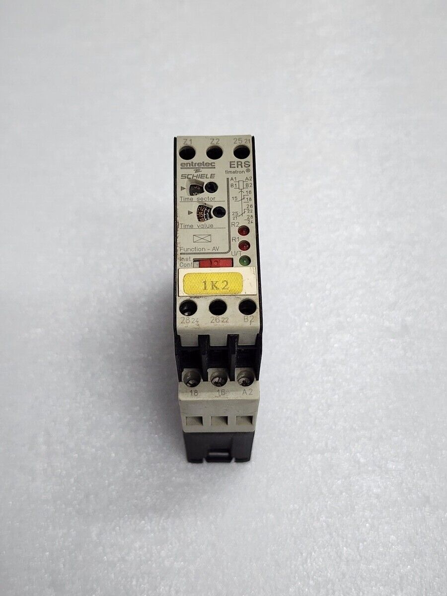 ENTRELEC SCHIELE ERS TIMETRON ON DELAY TIMER 2.430.103.02 110-240VAC / 24V AC-DC