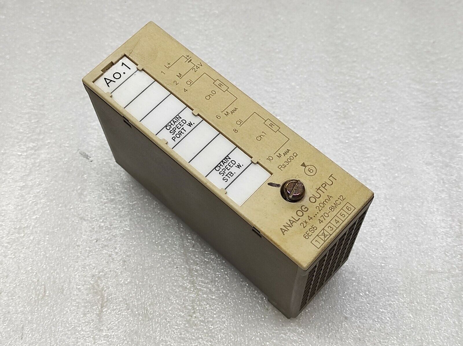 SIEMENS 6ES5 470-8MC12 ANALOG OUTPUT MODULE