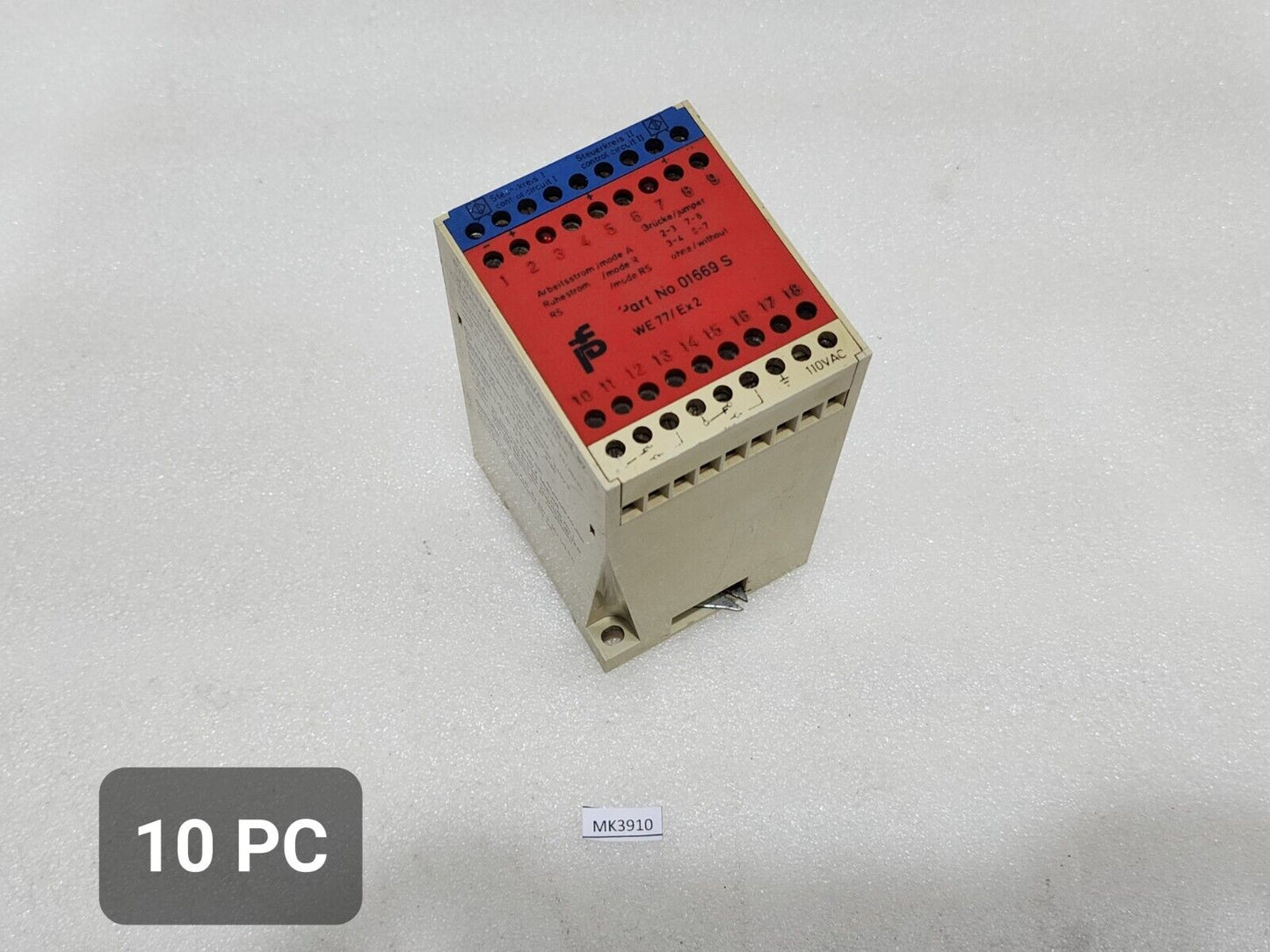 PEPPERL + FUCHS WE77 EX2 SWITCH AMPLIFIER 01669S 110VAC