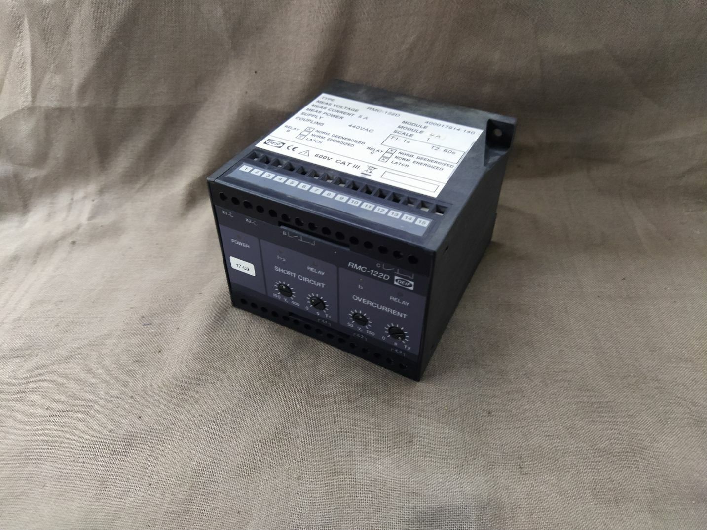 Deif RMC-122D Current and Short Circuit Relay 400017914.140