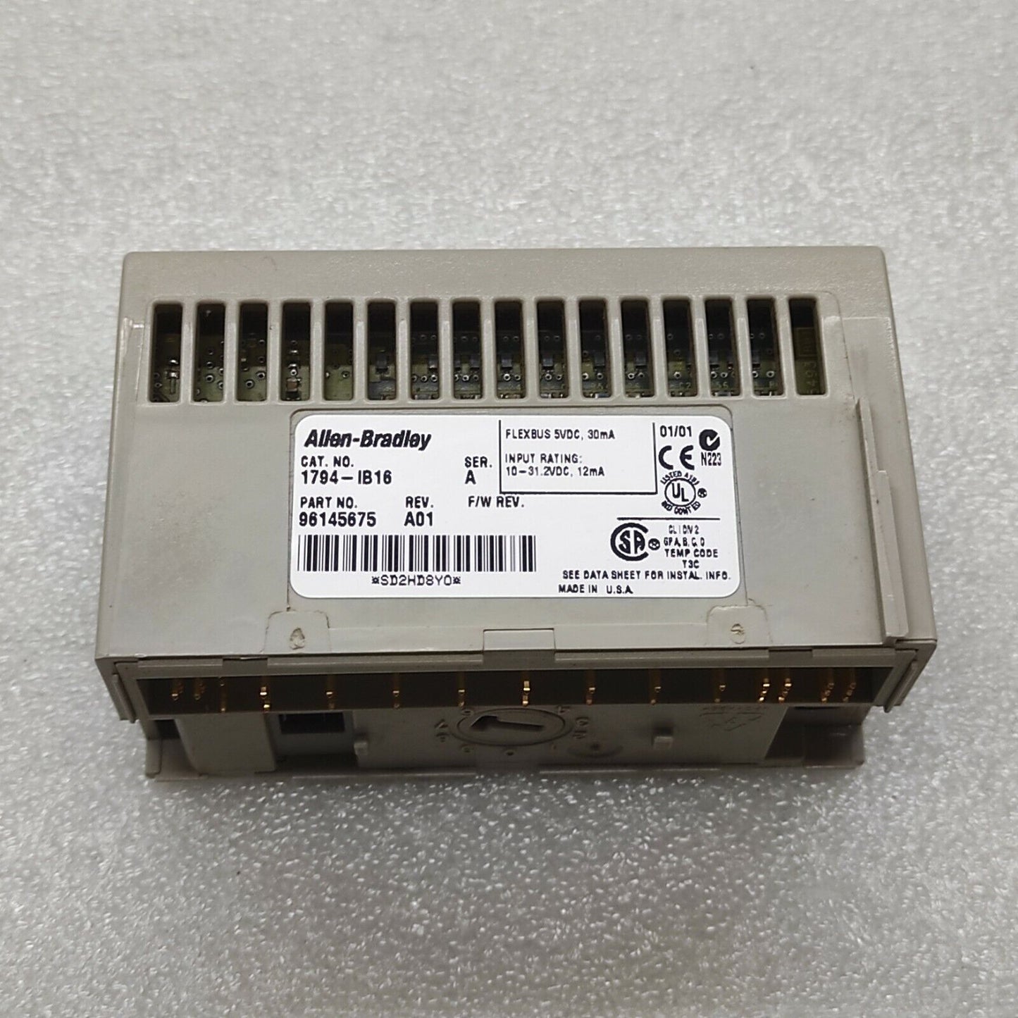 ALLEN BRADLEY CAT 1794-IB16 SERIES A 96145675