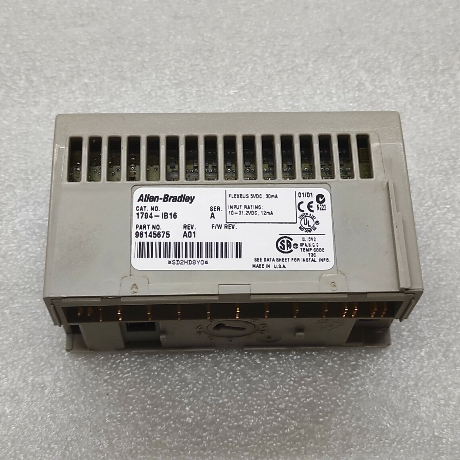 ALLEN BRADLEY CAT 1794-IB16 SERIES A 96145675