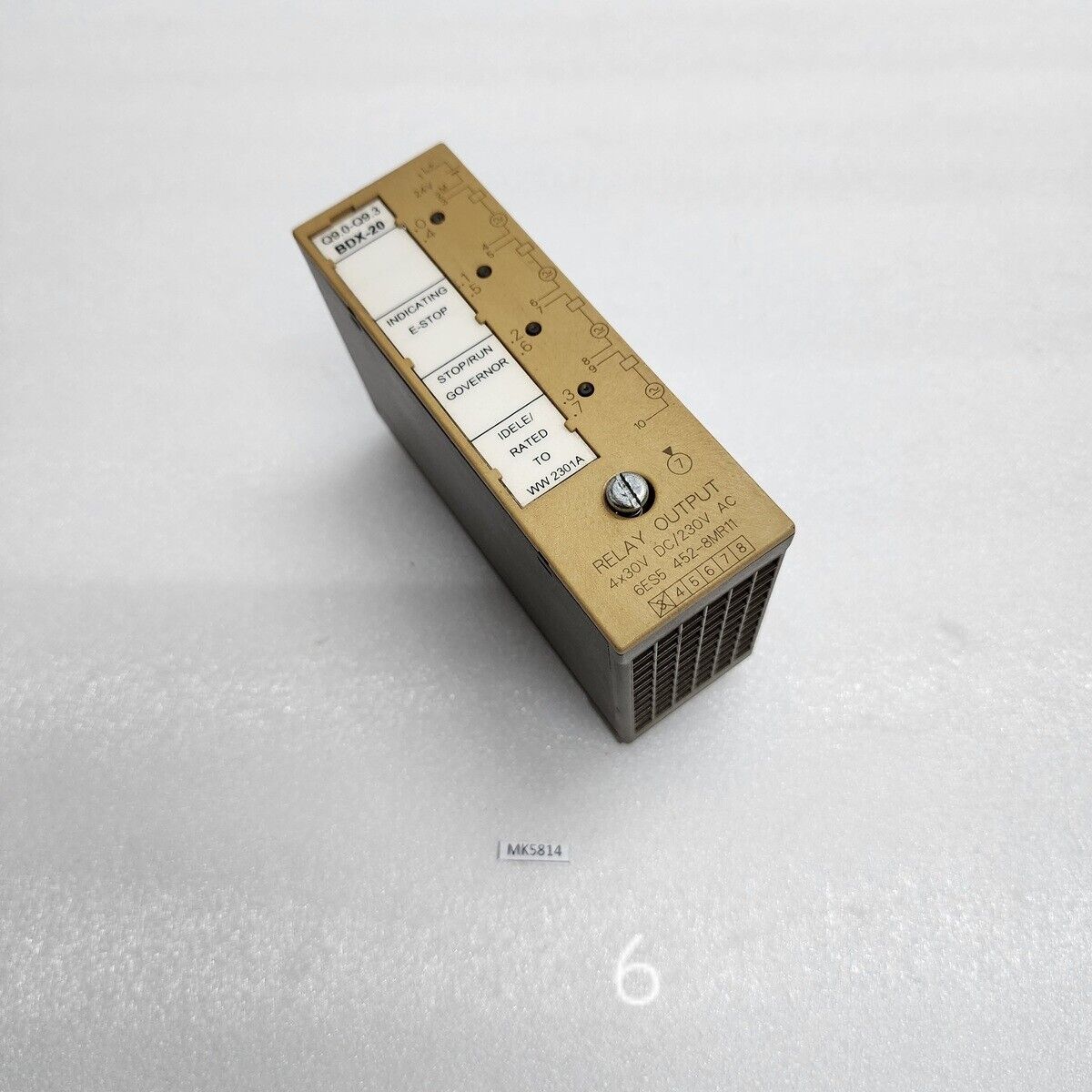 SIEMENS SIMATIC S5 6ES5 452-8MR11 DIGITAL OUTPUT MODULE LOT OF 2 UNITS