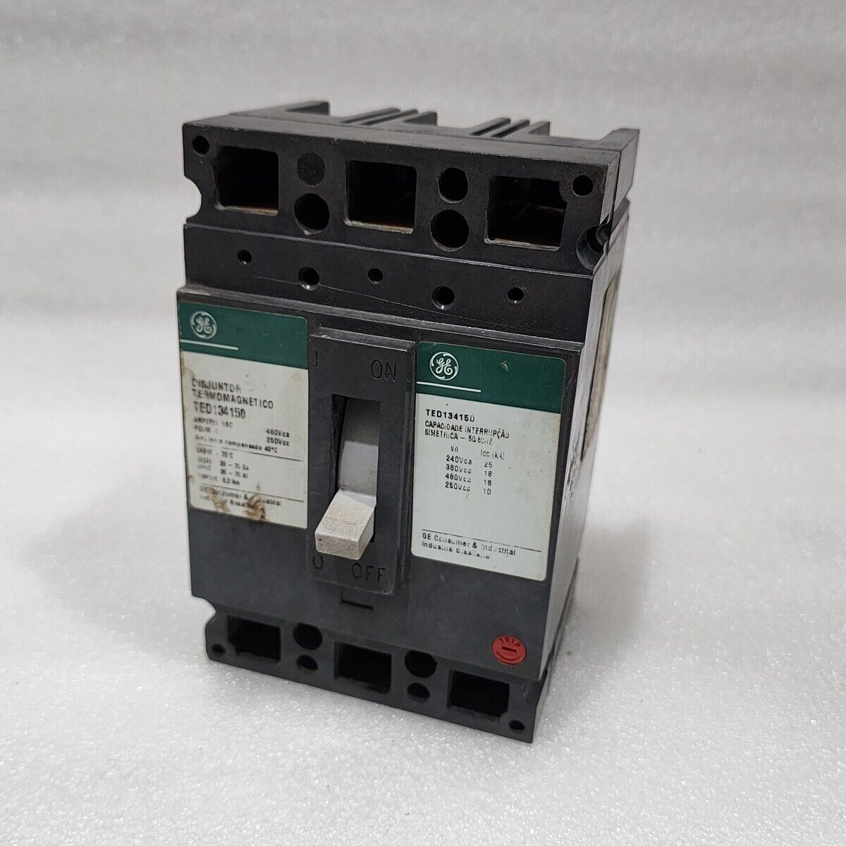 GE TED134150 3-POLE CIRCUIT BREAKER 150A GENERAL ELECTRIC