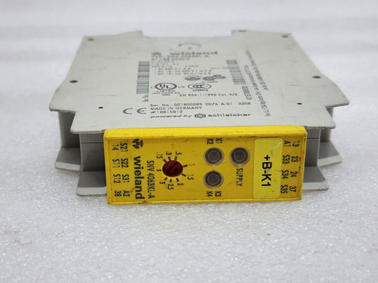 WIELAND SNV-4063KL-A SAFETY RELAY R1.188.0620.0 24VDC
