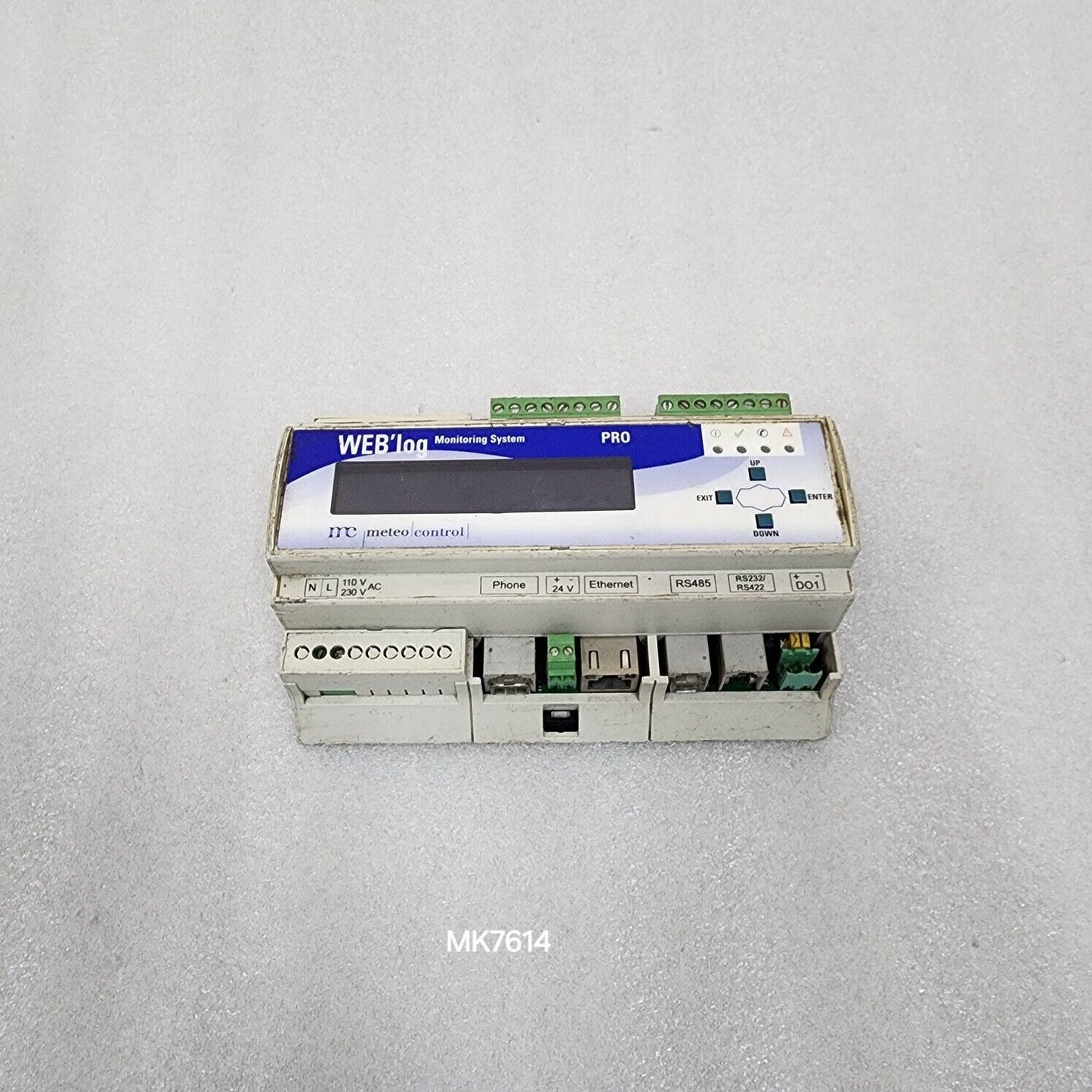 MATEO CONTROL WEBLOG PRO-2 MONITORING SYSTEM 421.148 ETHERNET/DSL 110-230V