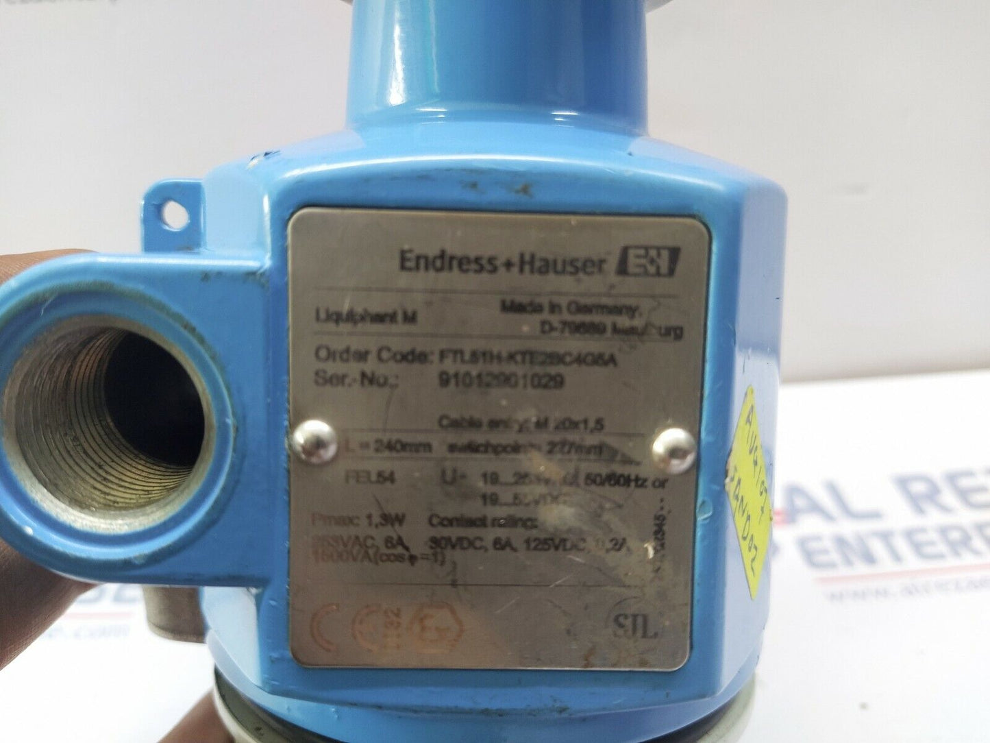 ENDRESS HAUSER FTL51H-KTE2BC4G5A LIQUIPHANT VIBRONIC POINT LEVEL DETECTION