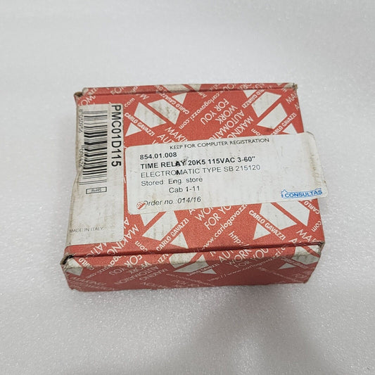 CARLO GAVAZZI PMC01 MULTIFUNCTION TIMER PMC01D115 115VAC 5VA