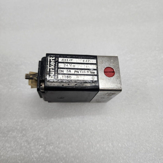 BURKERT 331/F C17 SOLENOID VALVE 24VDC