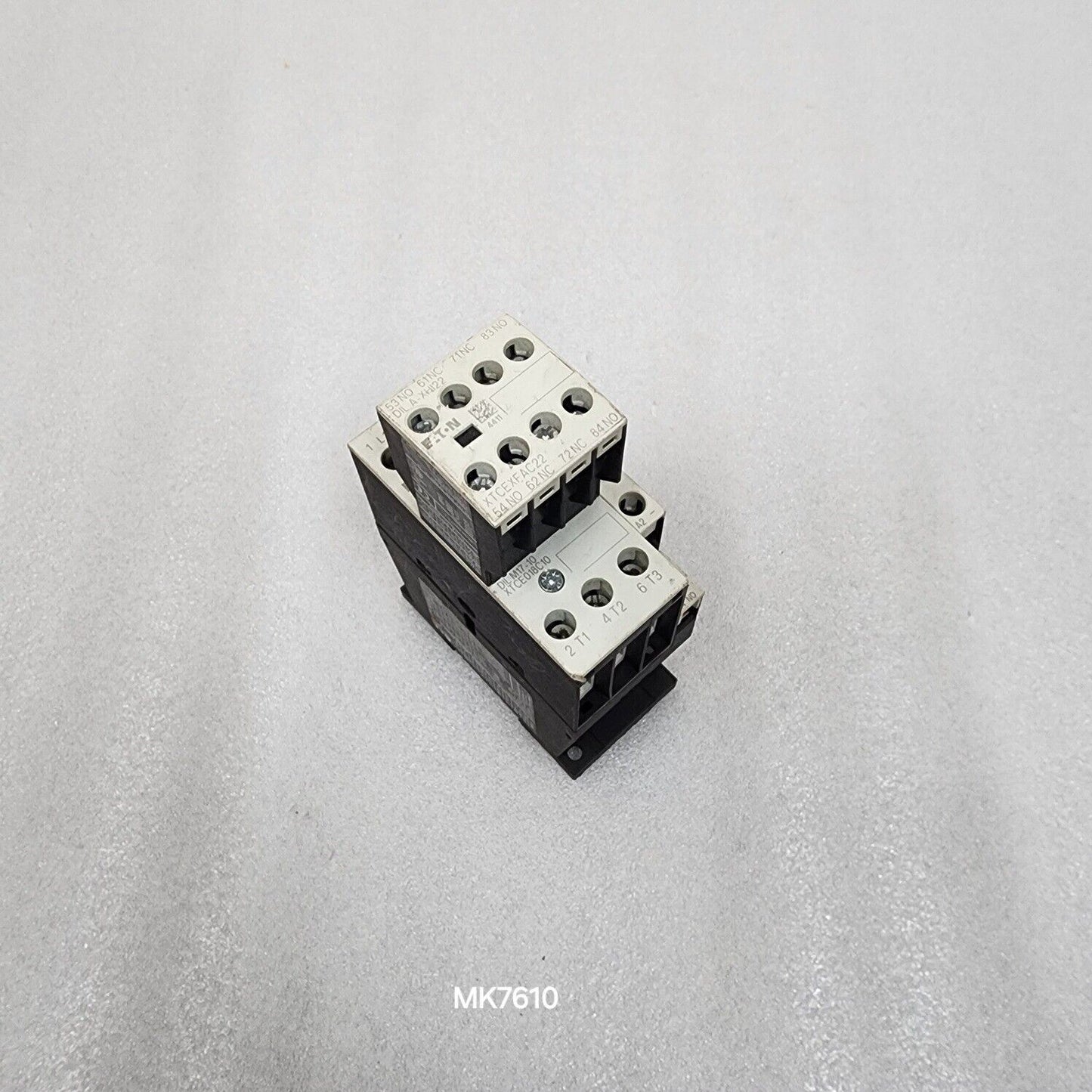 EATON DIL M17-10 3-POLE CONTACTOR XTCE018C10 24-27VDC XTCEXFAC22