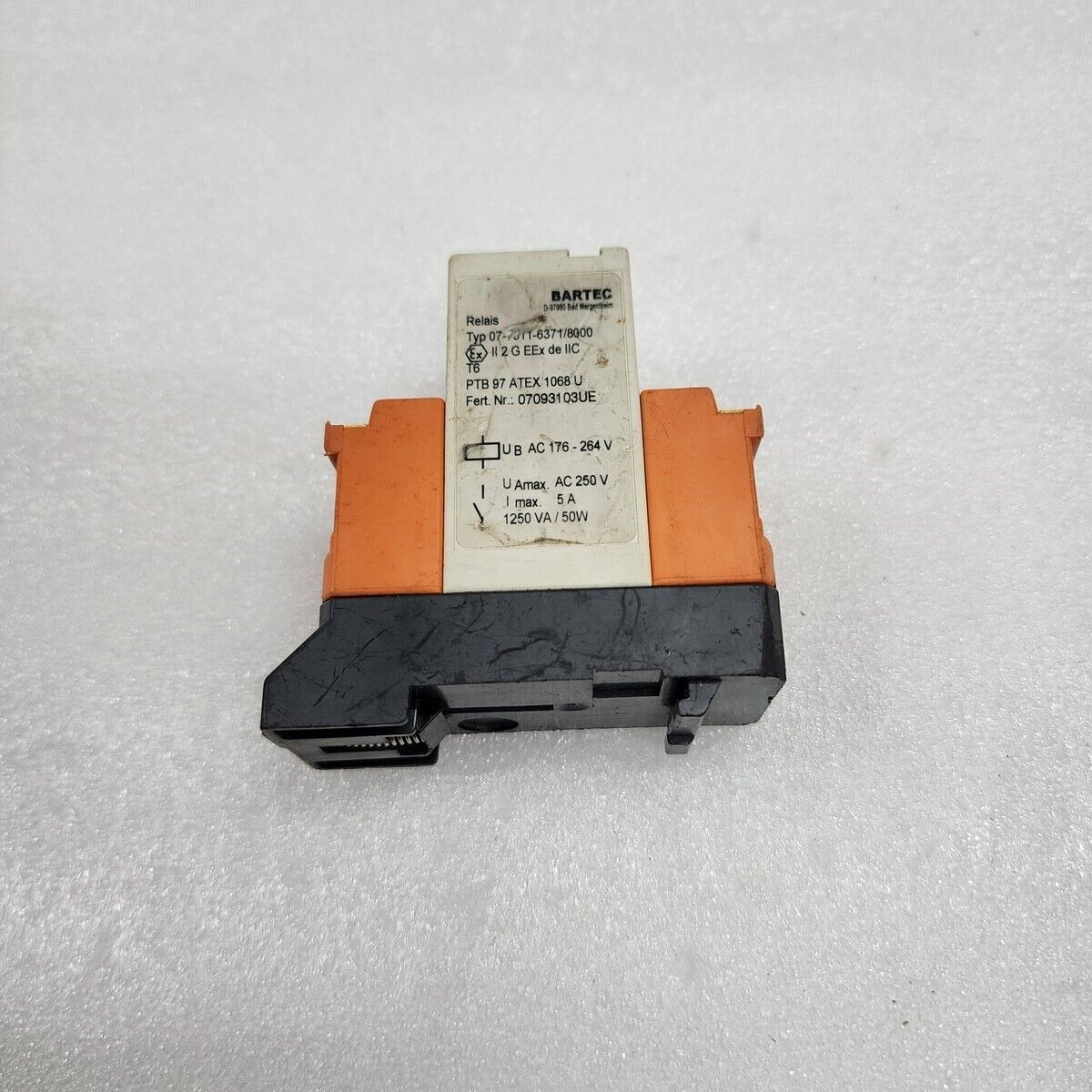 BARTEC 07-7311-6371/8000 RELAY 176-264V