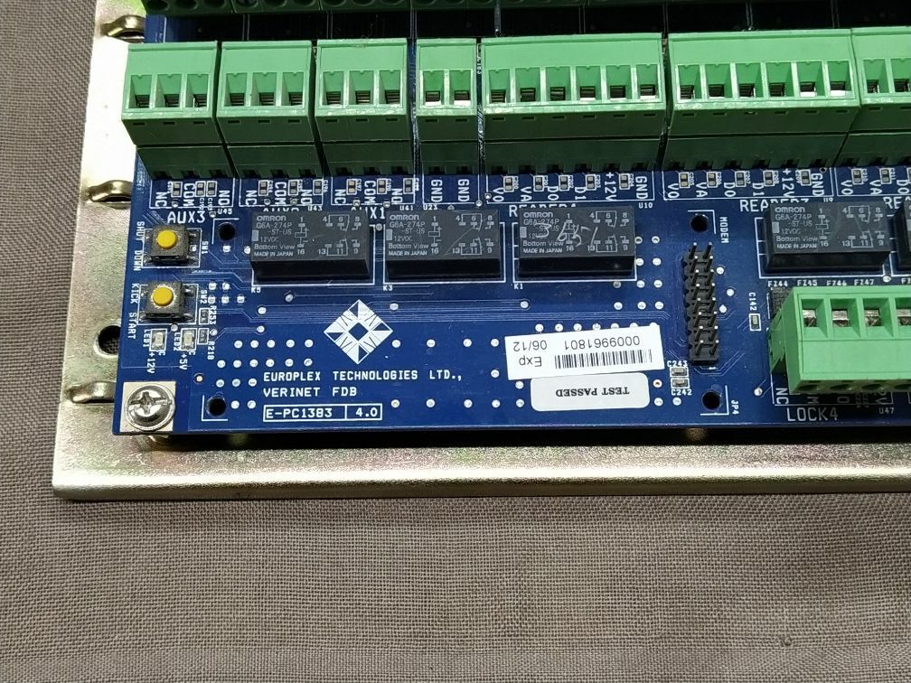 VERINET E2/E4 EUROPLEX TECHNOLOGIES VERINET FDB E-PC1383 4.0