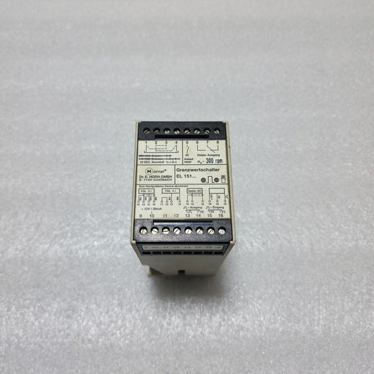 HORNEL EL 151023/47 LIMIT SWITCH GRENZWERTSCHALTER 101955 24VDC HORN
